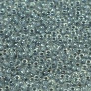 Miyuki rocailles kralen 11/0 - Fancy lined pearl grey 11-240